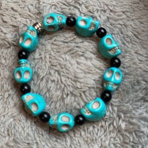Skulls bracelet, hand made